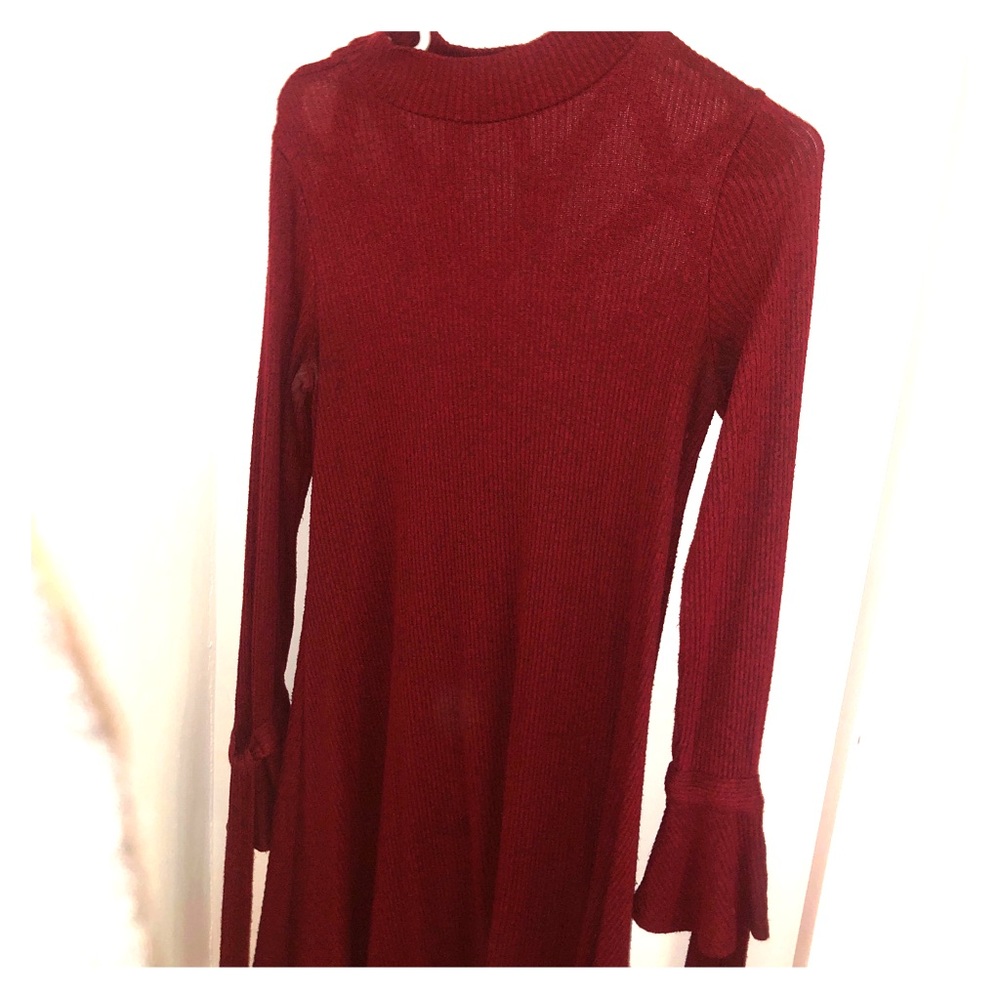 Women’s large red sweater dress